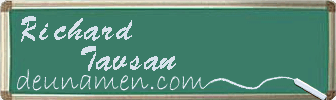 Richard Tavsan Visitenkarte